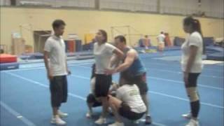 Cheerleading Stunt: Liberty Load Variation