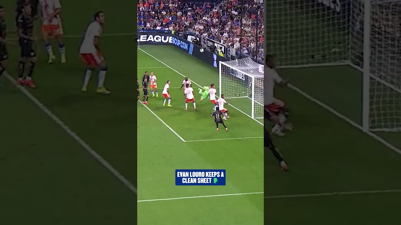 Big set piece save from Evan Louro! 🧱