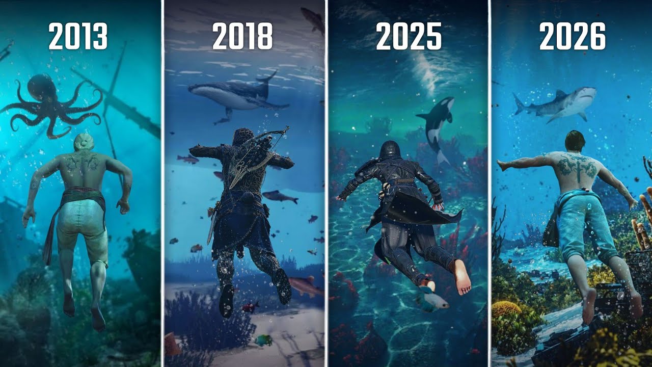Exploring Underwater in Assassin's Creed 2013-2026 | AC1 - Assassin's ...