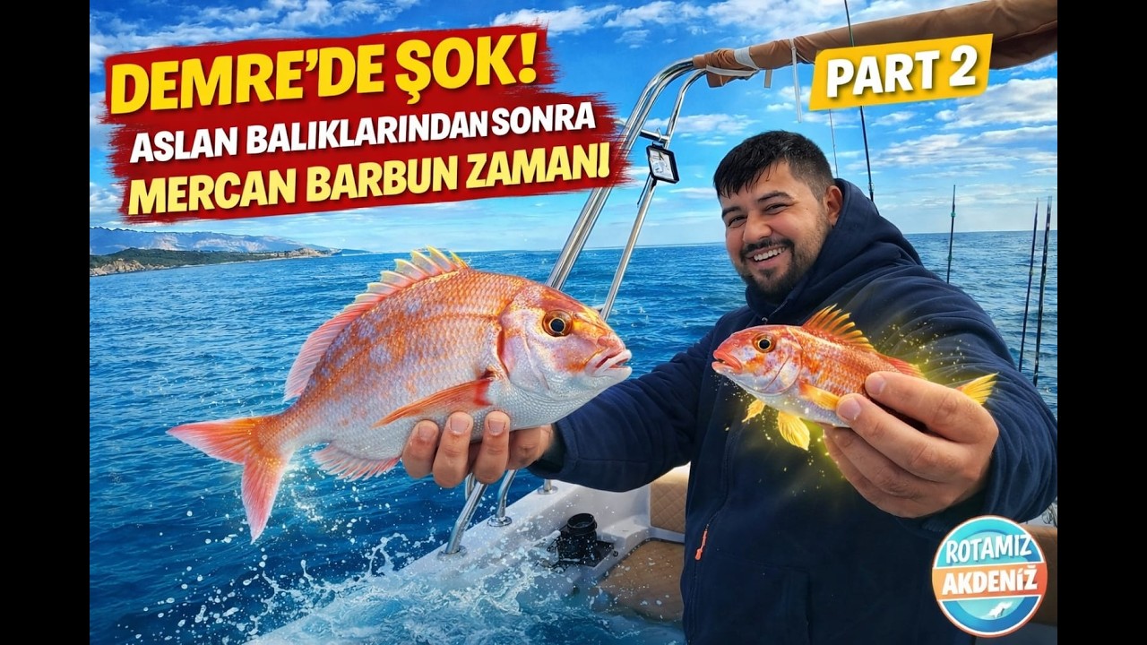 DEMRE’DE ŞOK DEVAM EDİYOR! ASLAN BALIKLARINDAN SONRA MERCAN BARBUN ZAMANI! 🎣 | Rotamız Akdeniz