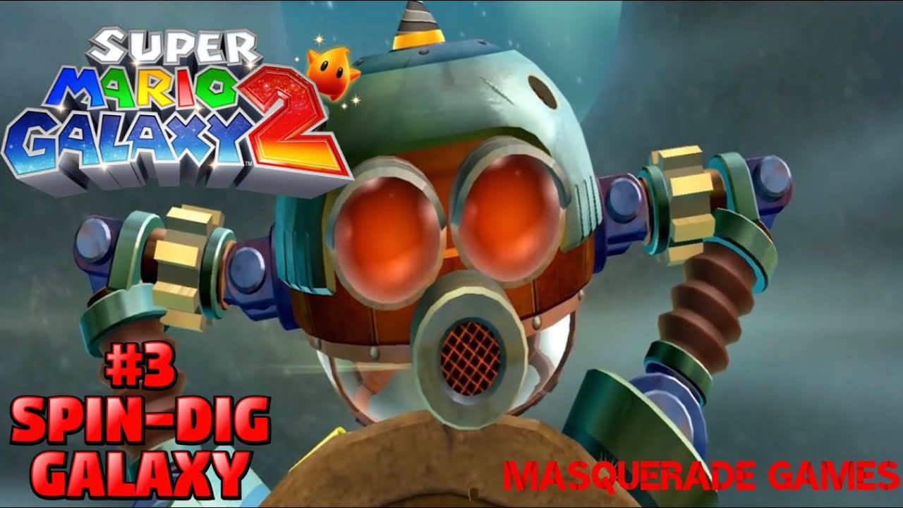 Super Mario Galaxy 2: Walkthrough Part 3- Spin Dig Galaxy (1080p 60fps)