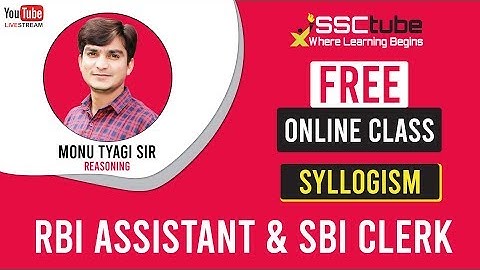 🔴Syllogism | Session 02 | Reasoning | RBI & SBI Special | Monu Tyagi Sir