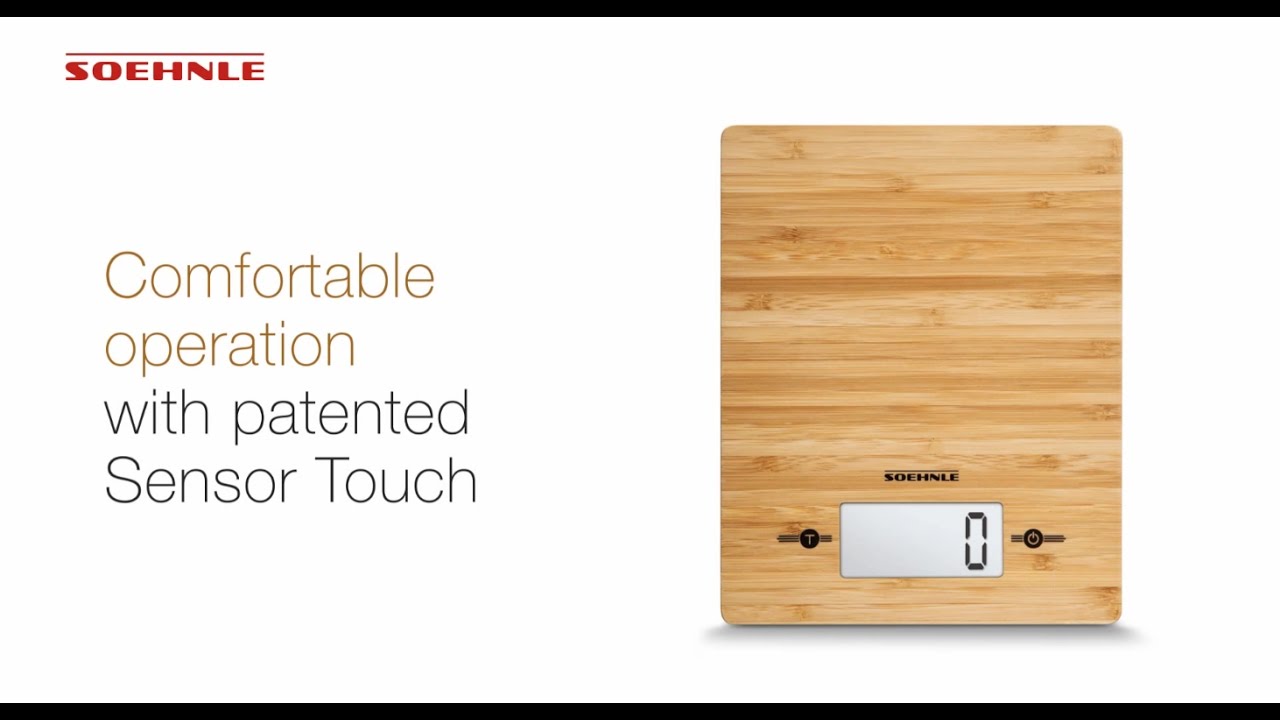Soehnle digital kitchen scale Bamboo EN