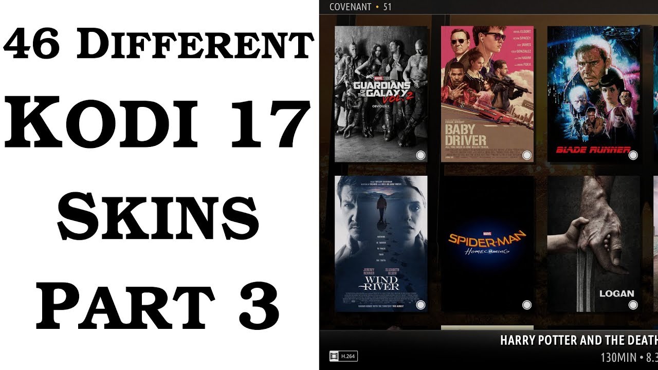 46 different Kodi 17 Skins - Part 3