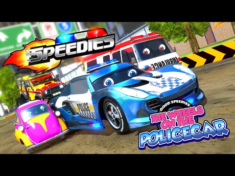 Wheels On The Police Car Nursery Rhyme for Children by Speedies