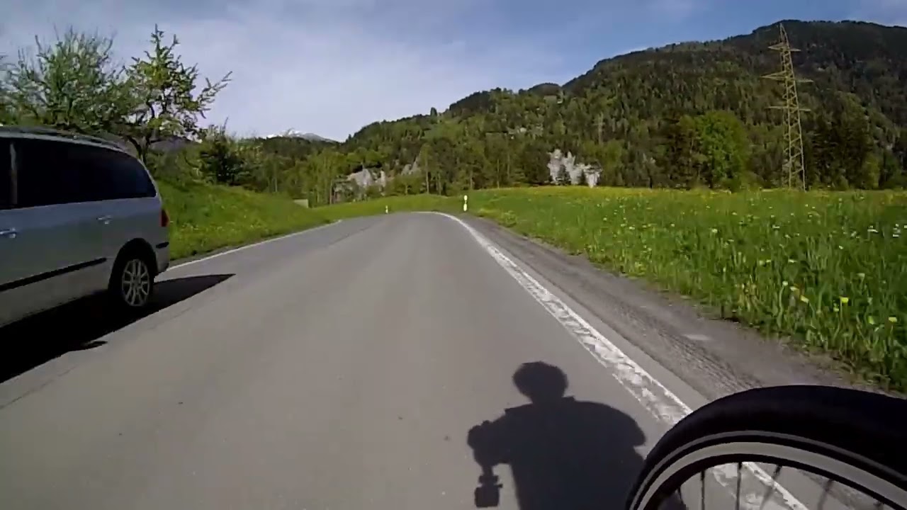 Eurovelo 15 - Rhine Cycle Route - Day 2 - Part 3 - Descending Through Versam, Switzerland-Remastered
