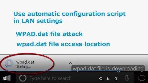 wpad.dat file attack in chrome browser 