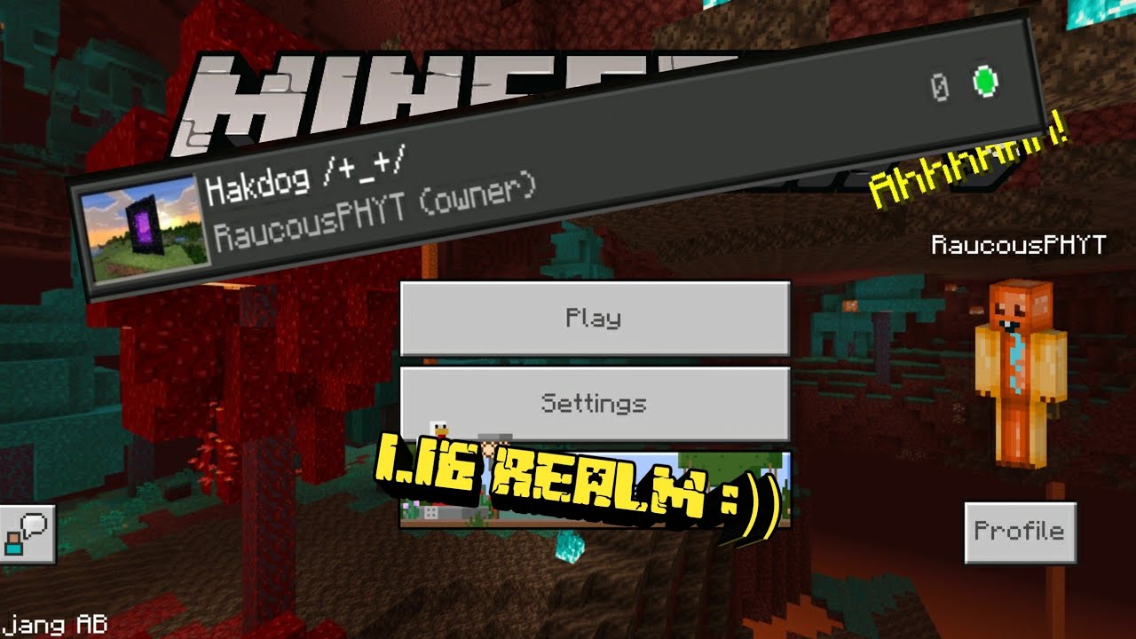 Minecraft Survival Realm CODE join! 10.106+ - (Bedrock Edition Minecraft Survival Realm CODE join! 10.106+ - (Bedrock Edition