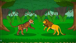 LION VS TIGER | THE BIG CATS TOURNAMENT 2 (GRAND FINAL) - ANIMATION screenshot 5