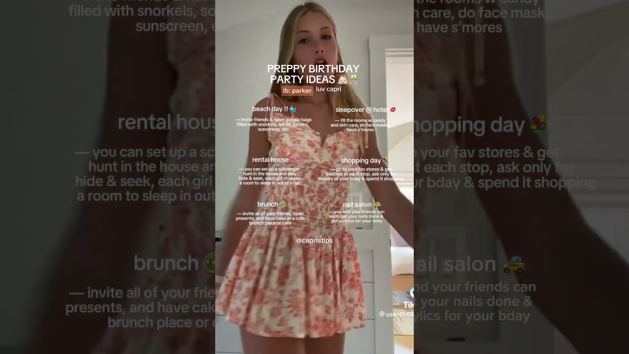 preppy birthday party ideas 🧁🌟 