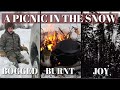 FIRST PICNIC IN THE SNOW 2022 | DID WE MAKE IT?