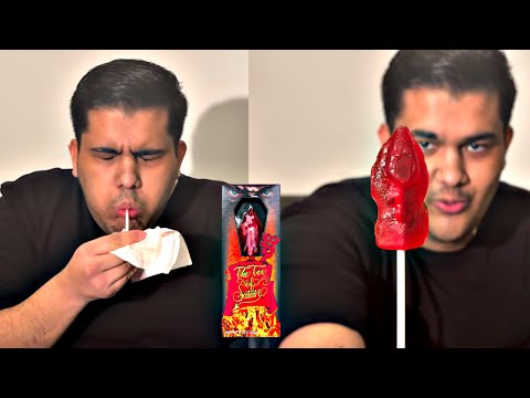 HAVA I NAJLUTO LIZAVKA KO SVETO! THE TOE OF SATAN LOLLIPOP CHALLENGE (9 MILION SCOVILLE 🔥)