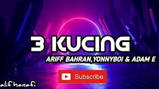 3 Kucing - Ariff bahran , Yonnyboi & Adam E ( lirik )