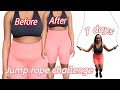 I did 7 day JUMP ROPE CHALLENGE (1000 jumps per day) *Results, before & after*