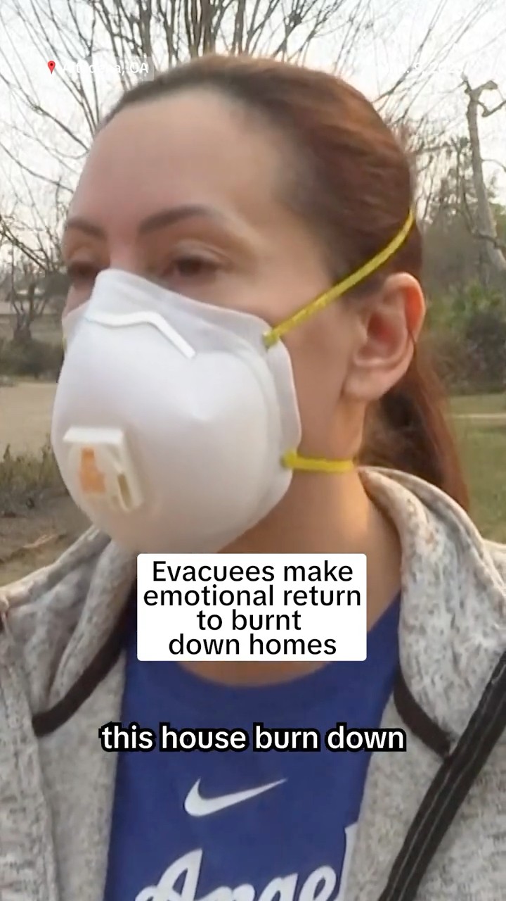 Evacuees make emotional return to burnt out homes
