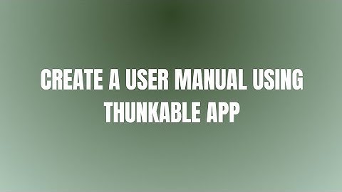 USER MANUAL (SCRATCH MAZE GAME) USING THUNKABLE