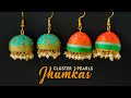 Quilling earrings jhumka design  loreal pearls earrings