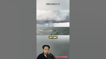 Angin Tornado Raksasa Di Tengah Laut! #m4zsda #shortvideos #horrorgaming #shorts #reaction