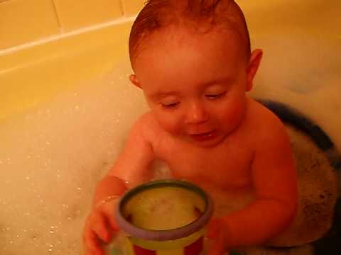 HUGE Baby Fart - Joseph Maxim Decides to Turn the Bath Tub Into a Jacuzzi