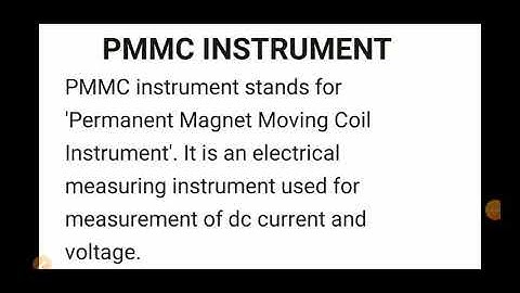Elect. Meas. Lec-12: PMMC INSTRUMENT (Part-01)