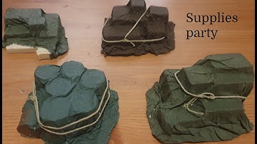 Make tarps, covers and crates using paper, glue and water