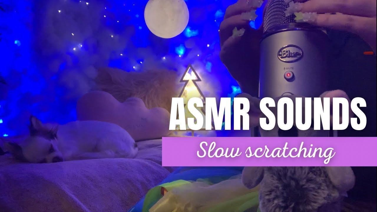 ASMR Mic Scratching SLOW hand movements | Nails trigger | no talking ...