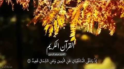 سورة ق  القارئ: هيثم الدخين  مونتاج: محبةالخير