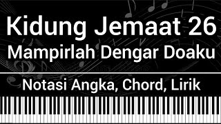 Download Lagu KJ 26 - Mampirlah Dengar Doaku (Not Angka, Chord, Lirik) Cover Keyboard (Karaoke + Tutorial) MP3