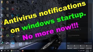 how to turn off notifications about windows security on windows startup