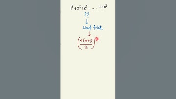 sum of cubes of numbers #mathsshorts #mathstricks #mathsformula