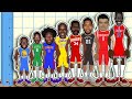 The Best NBA Center at Every Height! (NBA Height Comparison Animation)
