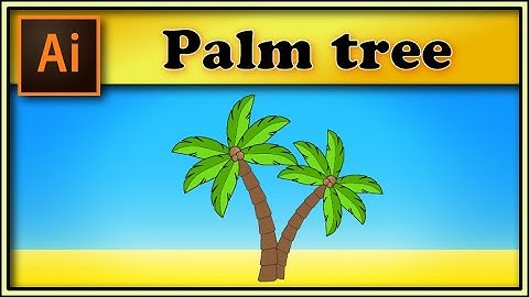 How to make a palm tree in illustrator 🌴 𝐖𝐢𝐭𝐡𝐨𝐮𝐭 𝐝𝐫𝐚𝐰𝐢𝐧𝐠 ❗ (2020)