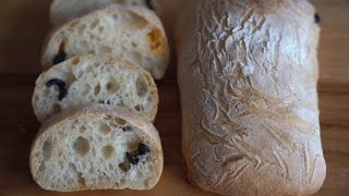 Не месить оливковую чиабатту. Poolish ciabatta, низкая температура