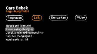 Mentahan (Cpp) Lirik Lagu Care Bebek  Jejeg Bulan story Wa 30 Detik viral di Tik-Tok