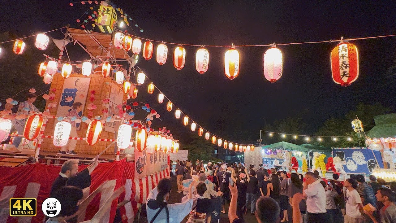 ゲリラ豪雨にも挫けず開催 驚愕の盆踊りとお囃子同時奉納で活気倍増
