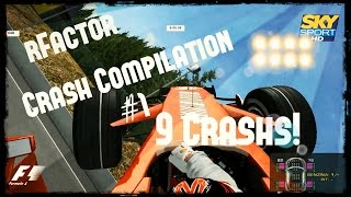 [rFactor] F1 Crash Compilation #1