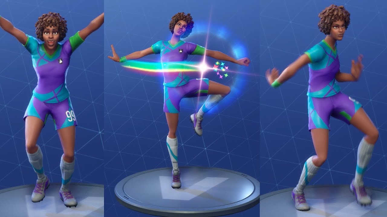 Fortnite DYNAMIC DRIBBLER (FORTNITE UNIFORM) Performs All Dances