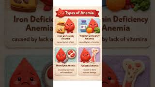 Types of anemia #nurse #nursingofficer #important #bscnursing