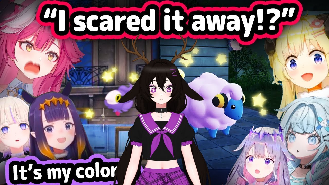 [Hololive React] Реакция Hologirls на находку блестящего покемона слишком мила | Vtuber Куро Исида|