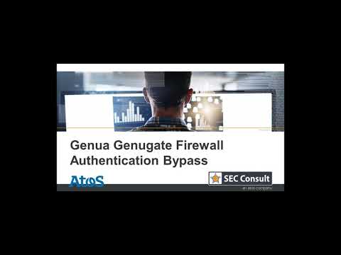 Genua GenuGate Firewall Authentication Bypass Vulnerability