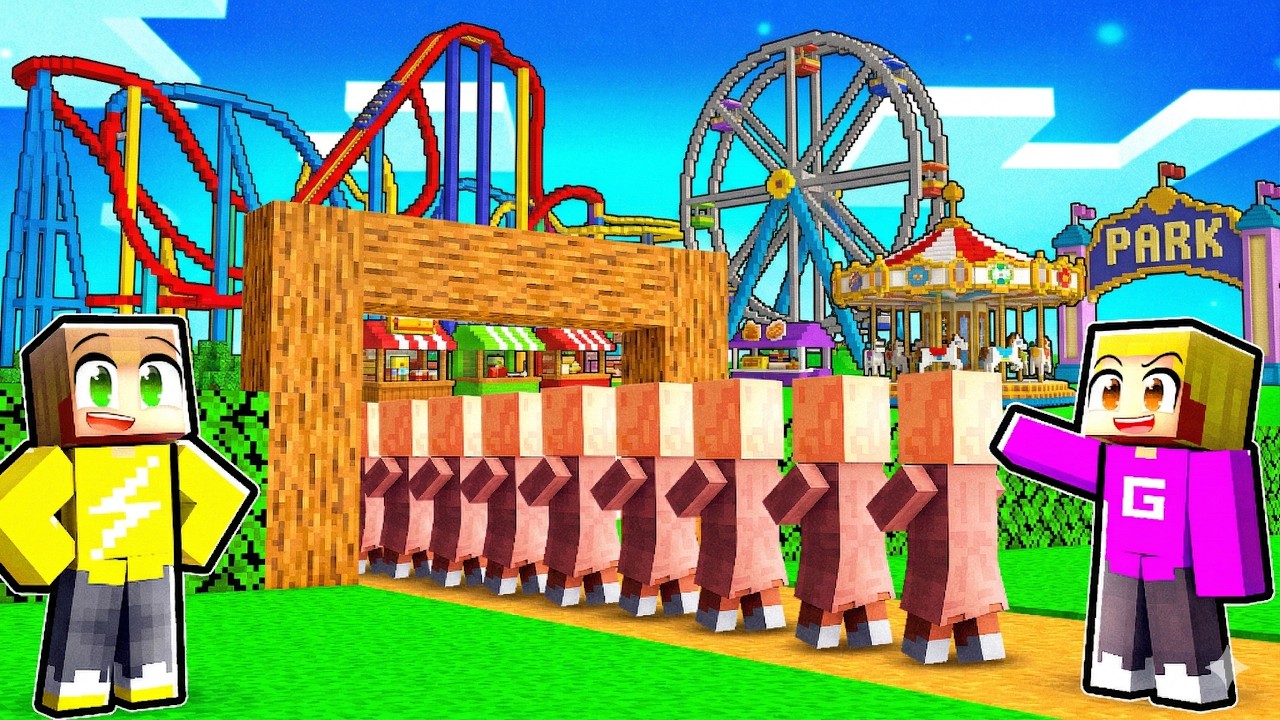 Pretpark Beginnen In Minercraft! (Survival)