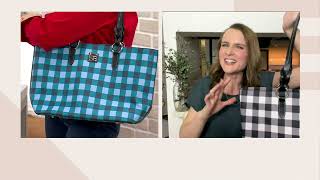 Dooney Bourke Coated Cotton Nelly Tote on QVC