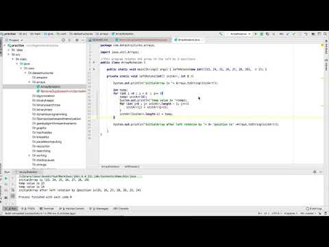 Rotate Array by d position