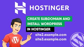 how to create a subdomain on hostinger and install wordpress?