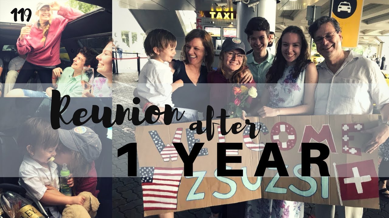 coming home after exchange year / reunion with family after 1 YEAR ...