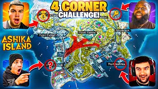 The 4 CORNER CHALLENGE on Warzone 2 Ashika Island!