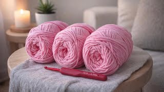 This One Row Crochet Stitch Builds Up So Fast / Crochet Pattern