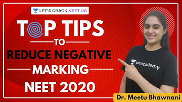 Top Tips to Reduce Negative Marking in NEET 2020 Exam | Dr. Meetu Bhawnani