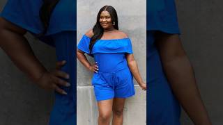Romper Con Hombros Descubiertos En Tendencia shorts