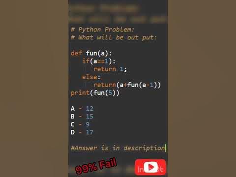 Practice Tricky Python Problem 11 - YouTube